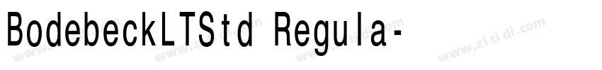 BodebeckLTStd Regula字体转换 BodebeckLTStd Regula字体转换